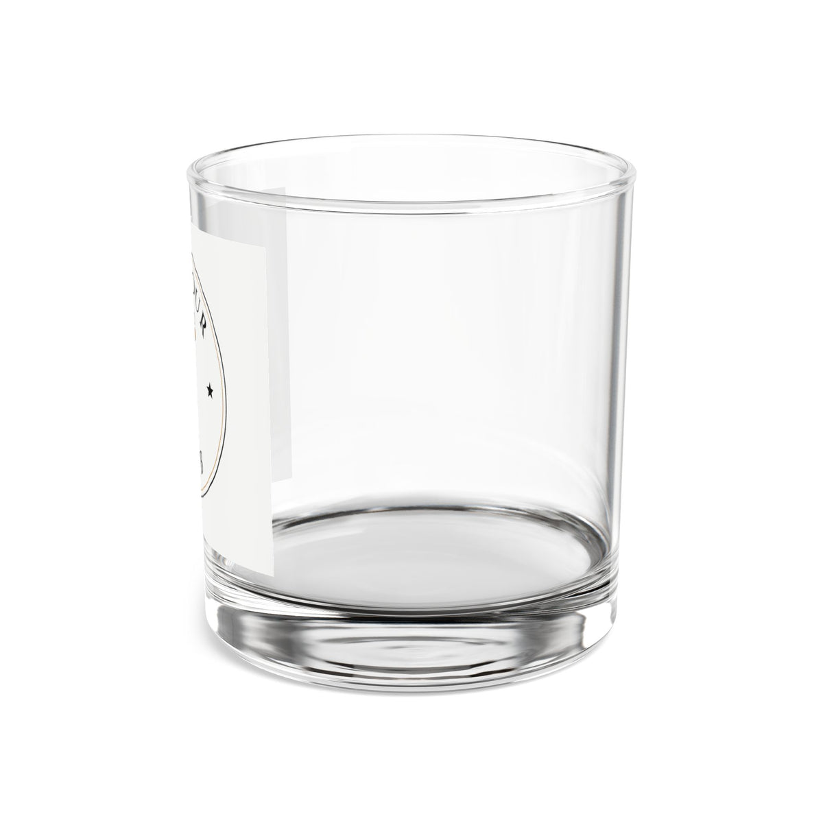 One Pour Club (White) Rocks Glass — 10 oz Whiskey Glass