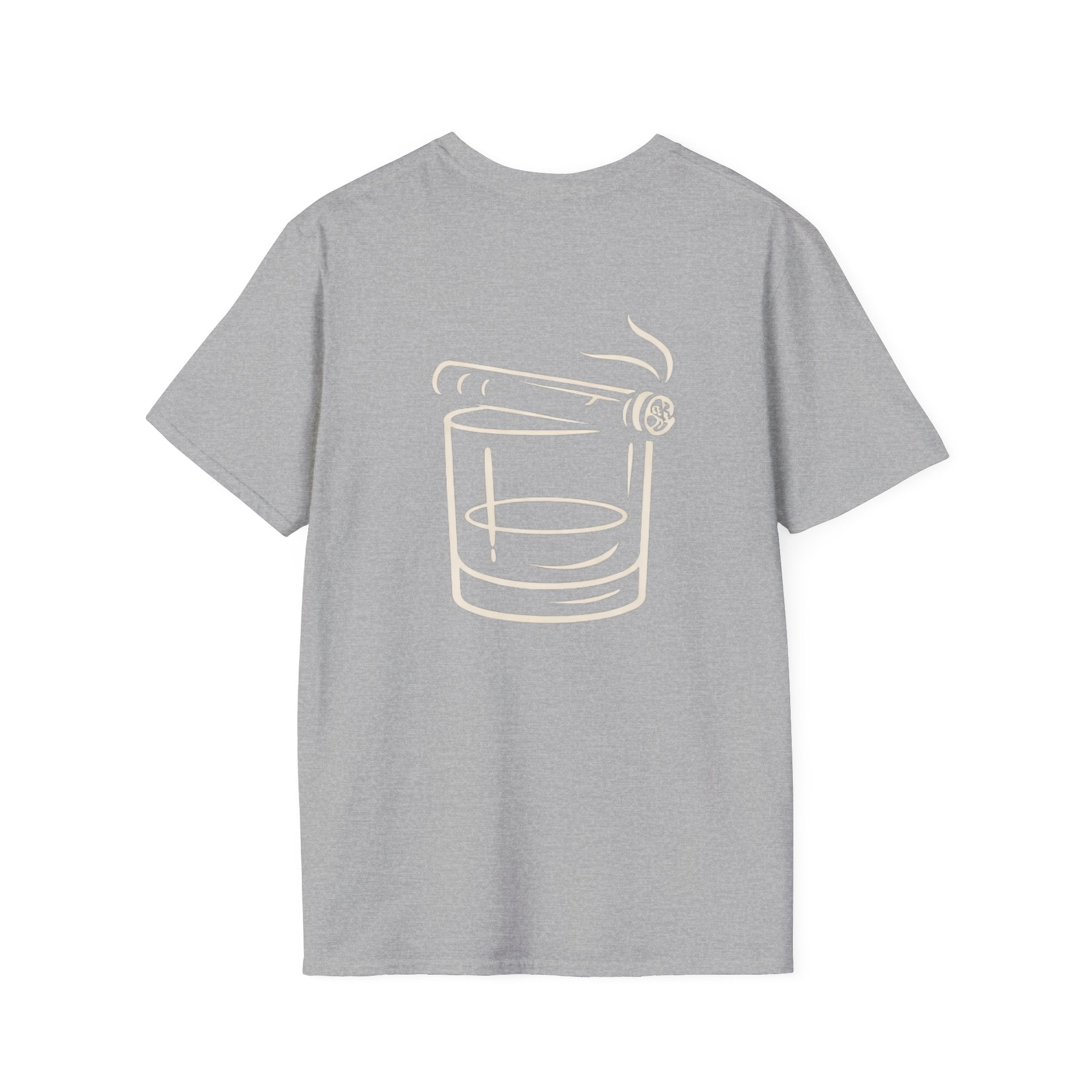 Whiskey Glass & Cigar T-Shirt