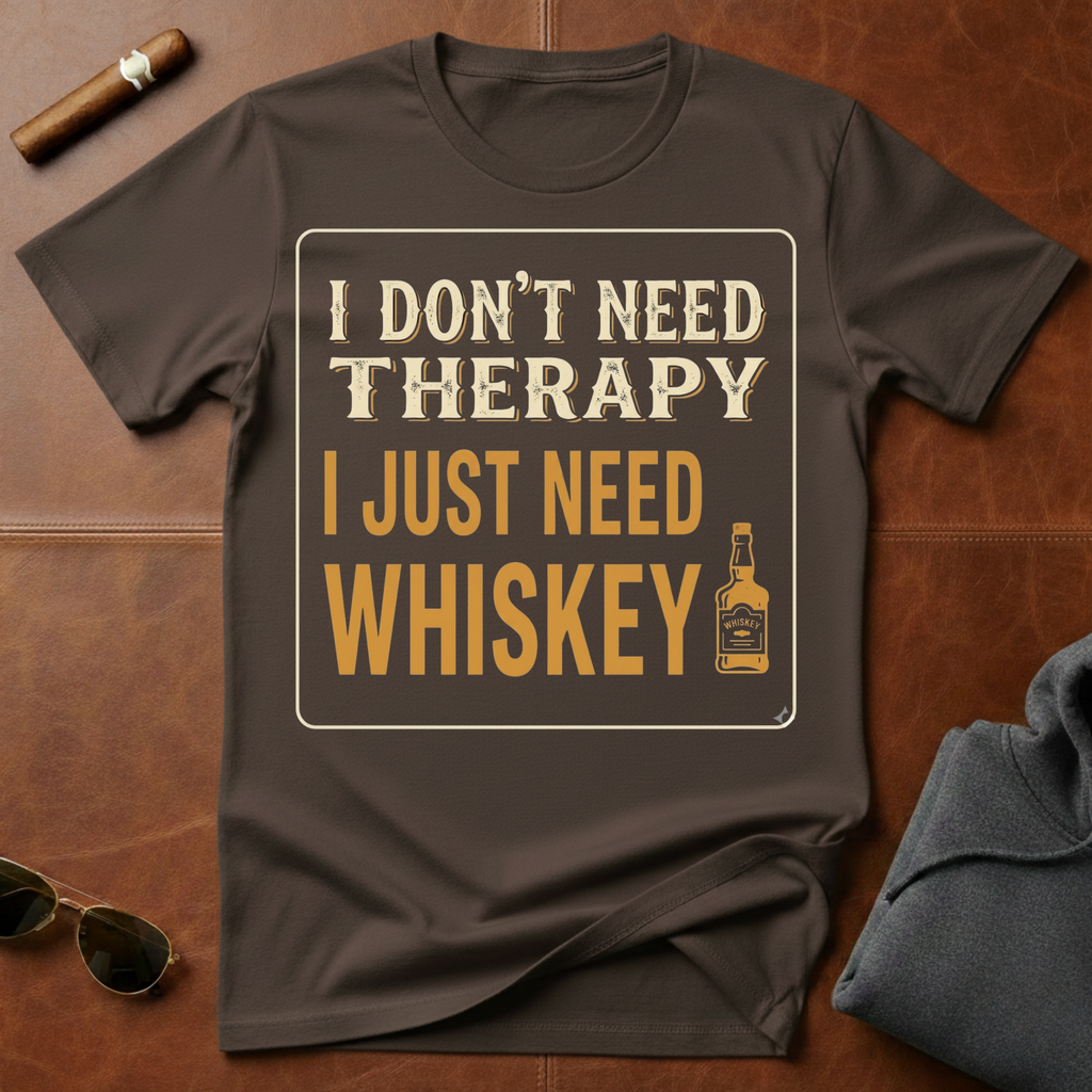 Don't Need Therapy Just Whiskey T-Shirt