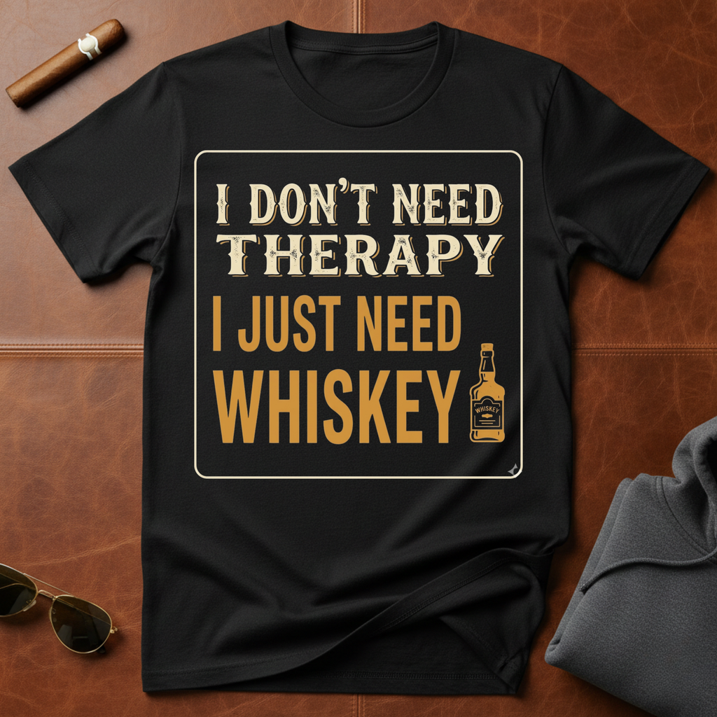 Don't Need Therapy Just Whiskey T-Shirt