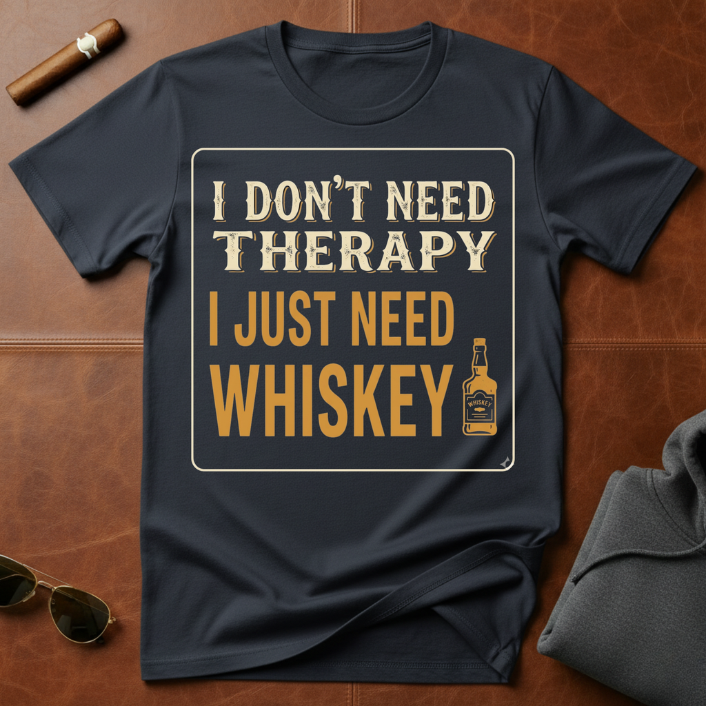 Don't Need Therapy Just Whiskey T-Shirt