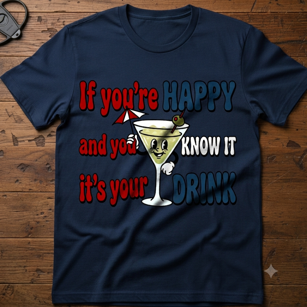 If You're Happy And You Know It Drink It T-Shirt