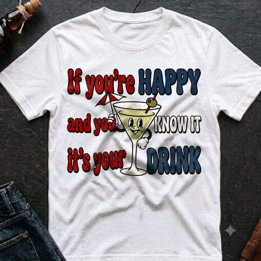 If You're Happy And You Know It Drink It T-Shirt