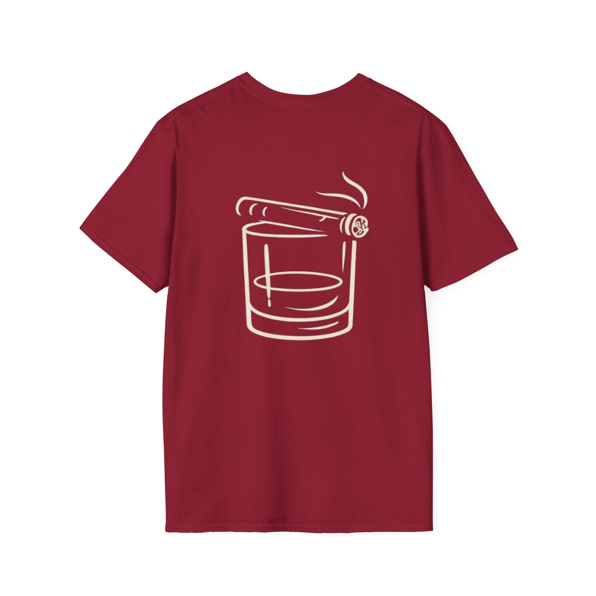 Whiskey Glass & Cigar T-Shirt