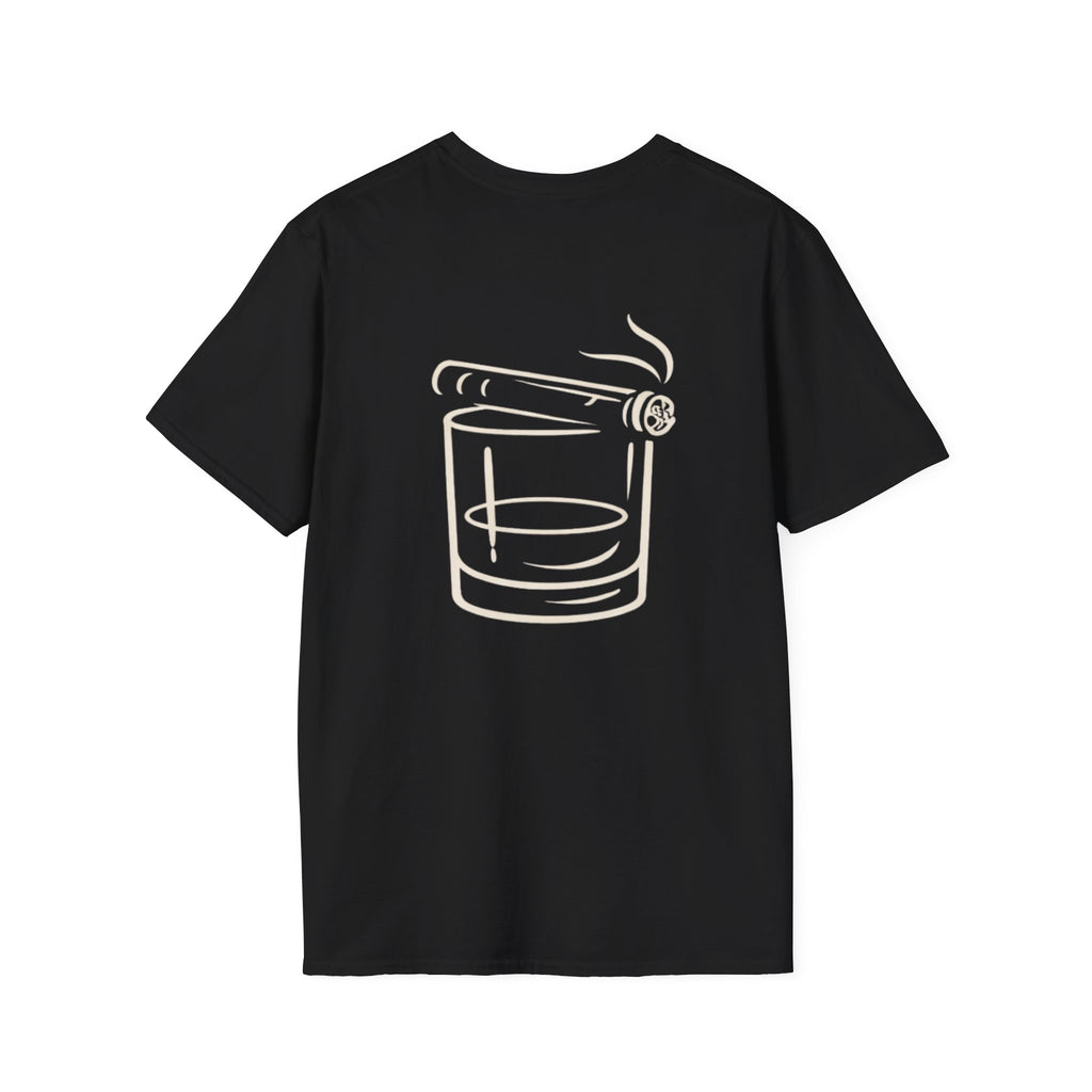 Whiskey Glass & Cigar T-Shirt