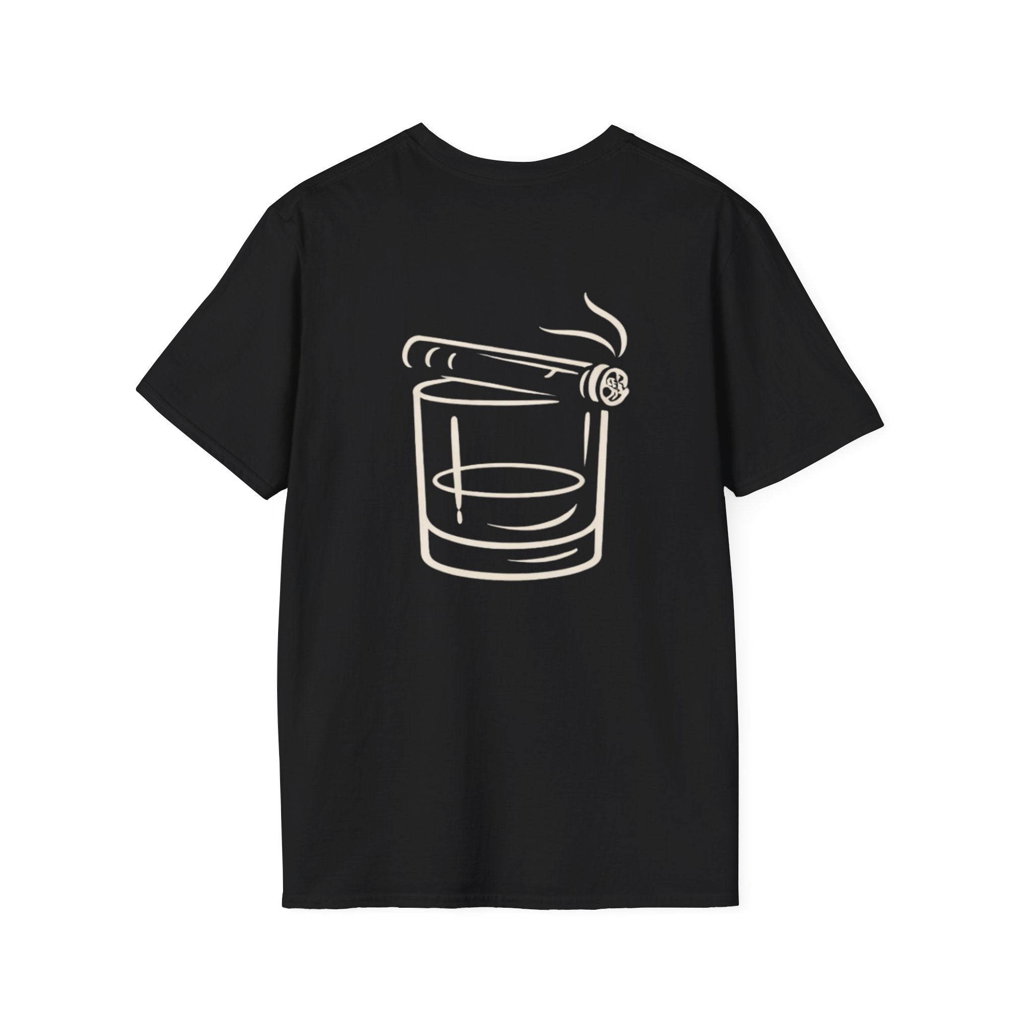 Whiskey Glass & Cigar T-Shirt